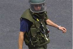 Bomb squad sapper in Israel